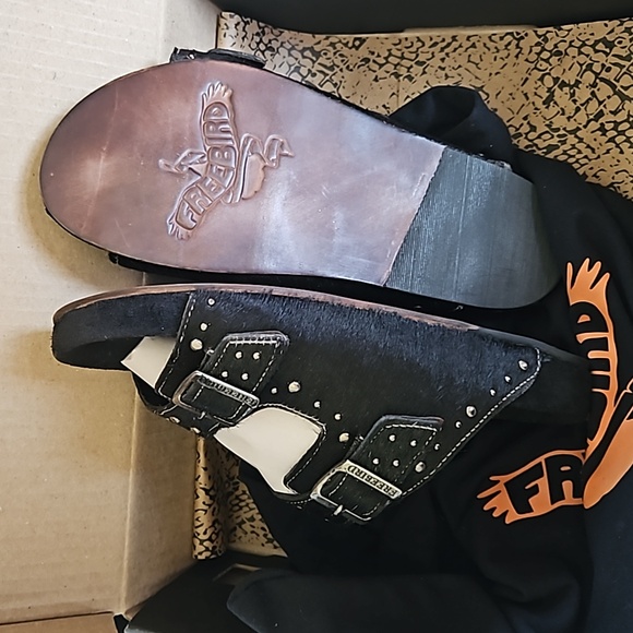 Freebird Asher Black Pony Sandals Size 8 - Picture 10 of 16